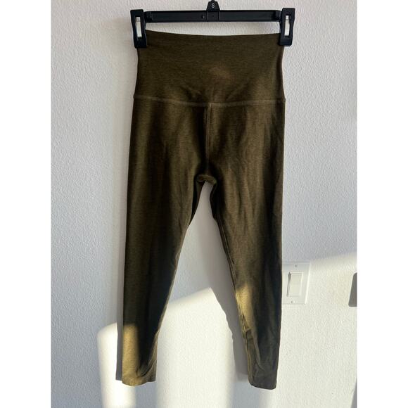 Beyond Yoga Spacedye Caught in The Midi Legging Army Green Heather S - Picture 3 of 7